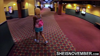 Inside The Cinema My StepFather Wanted A BJ & butthole Play, Young Black DaughterInlaw Sucking Dick On Her Knees, Black Booty Pulled From Shorts, Butt Crack Opened on Sheisnovember