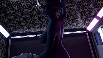 Mass Effect Porn - Asari Liara Gets An Alien Dick At the Omega Station Gloryhole [Blender] (With Sound)