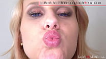 Angel Wicky show you what is inside her mouth. Her teeth, tongue and lips